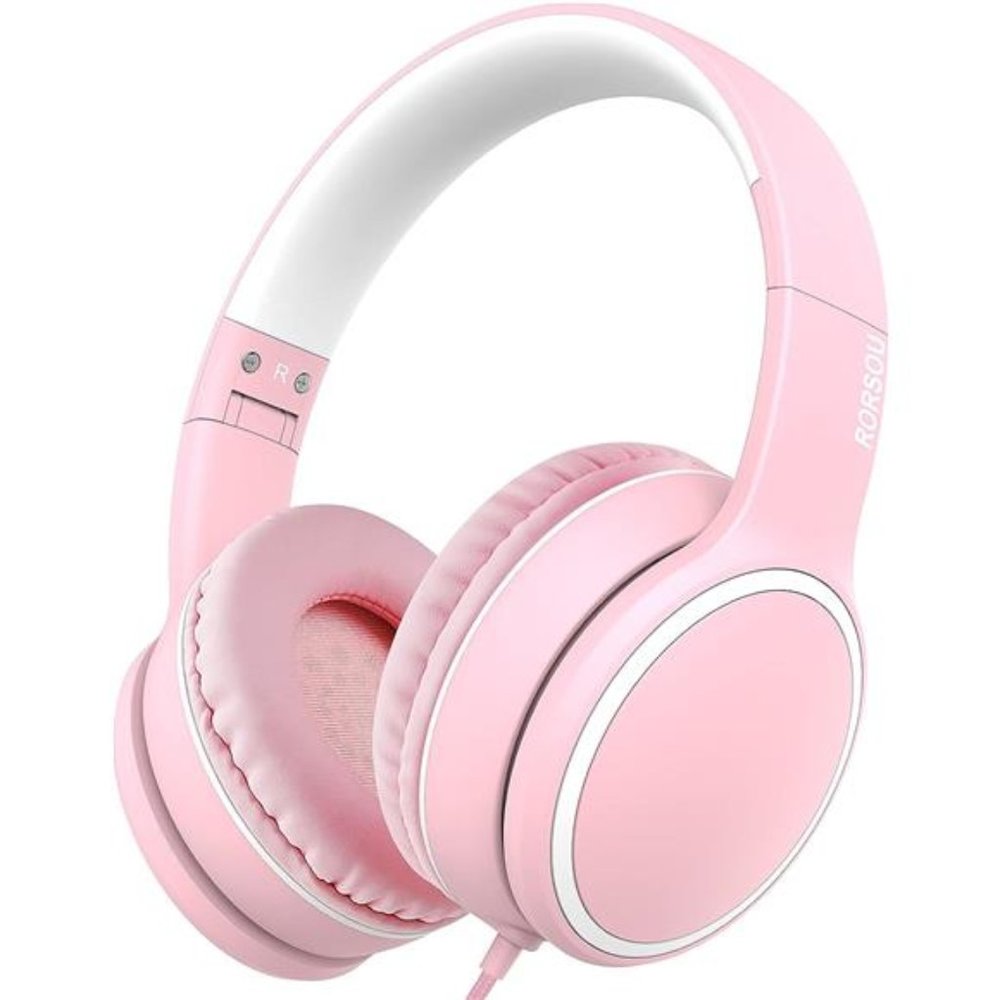 Over/On-Ear Headphones with Microphone,Lightweight Folding StereoBass Headphones